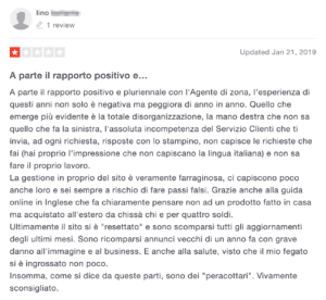 recensione negativa italiaonline 2