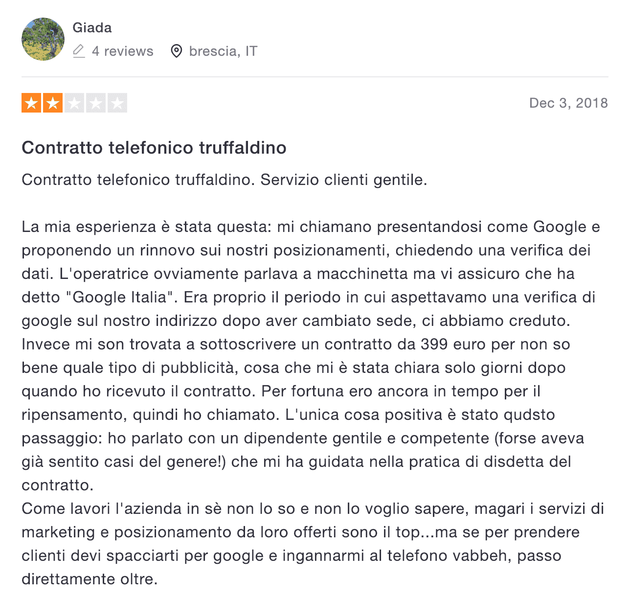 recensione negativa italiaonline 3recensione negativa italiaonline 4